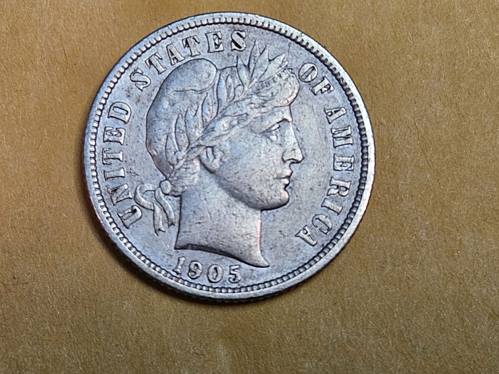 1905 Barber Dime in Extra Fine plus (1 of 3)