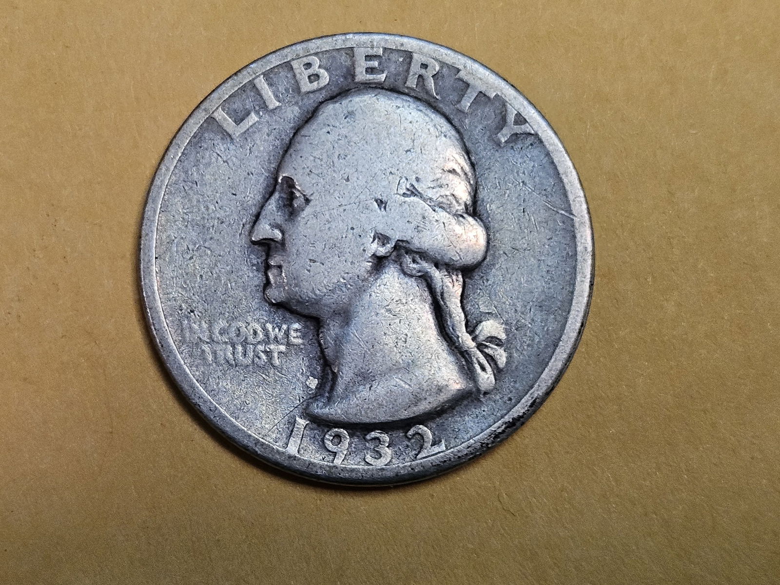 KEY DATE 1932-D Washington Quarter: In Fine 