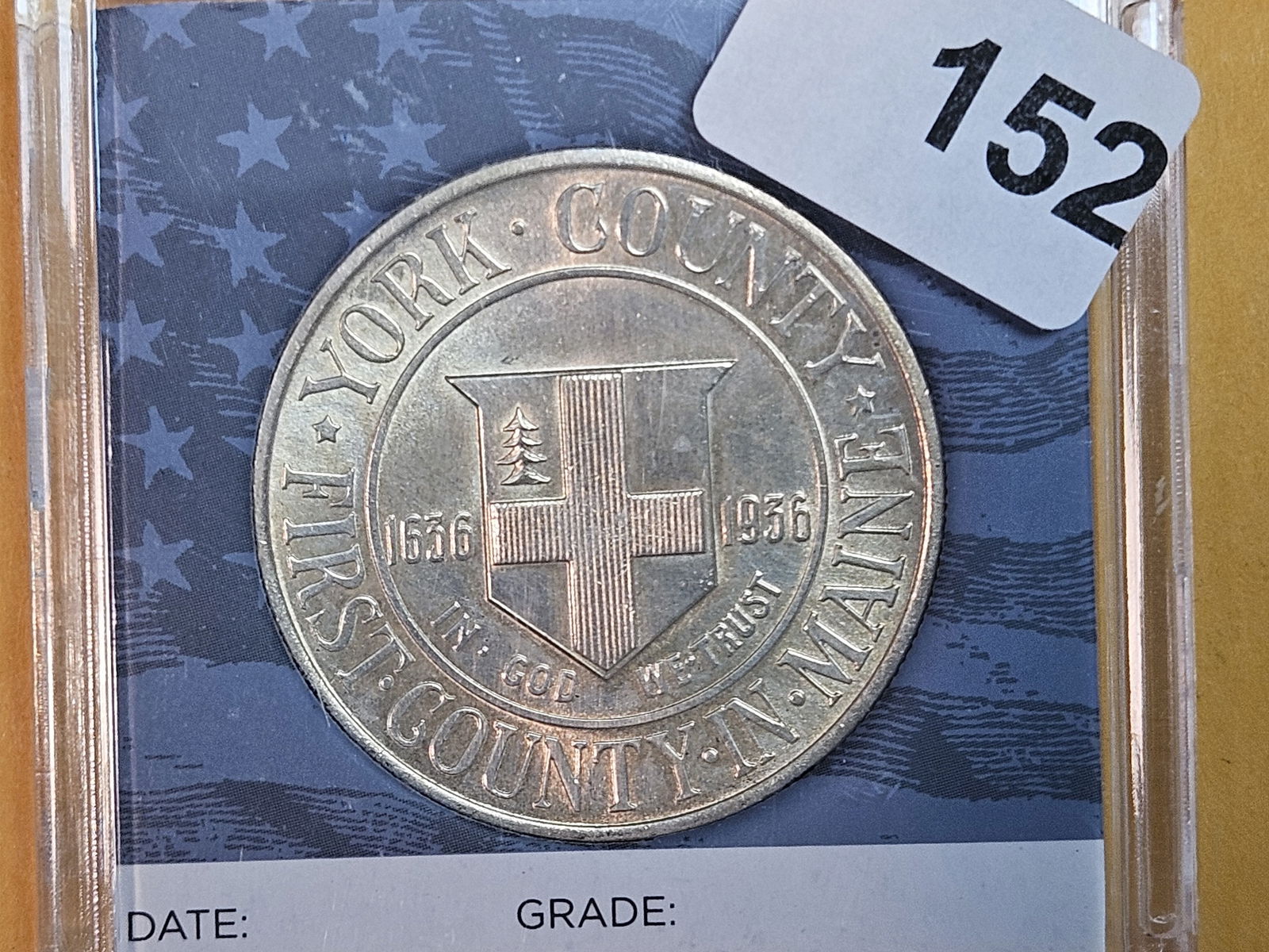 Brilliant Uncirculated 1936 York Commemorative silver half dollar (1 of 7)