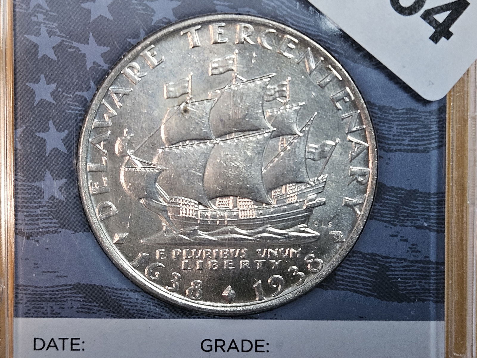 Brilliant Uncirculated 1936 Delaware Commemorative silver half dollar (1 of 7)