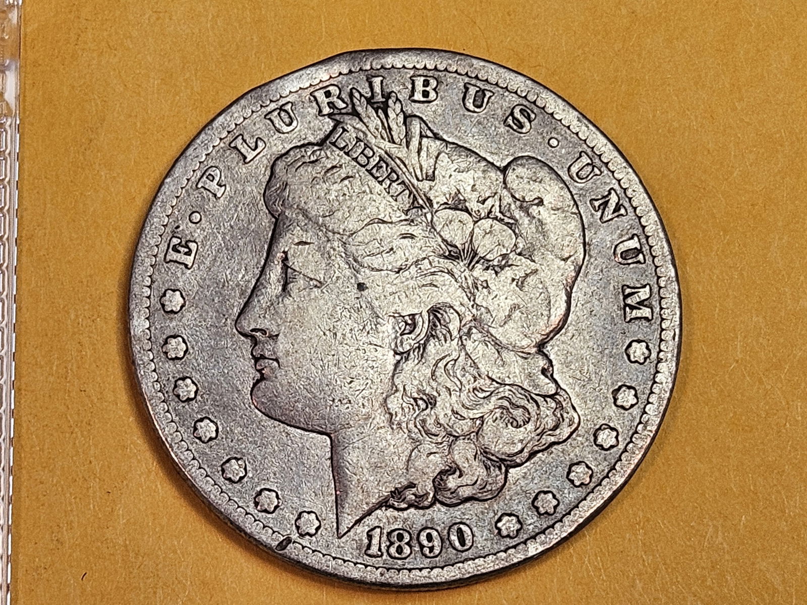 ** KEY DATE ** 1890-CC Morgan Dollar in Very Fine - details (1 of 3)