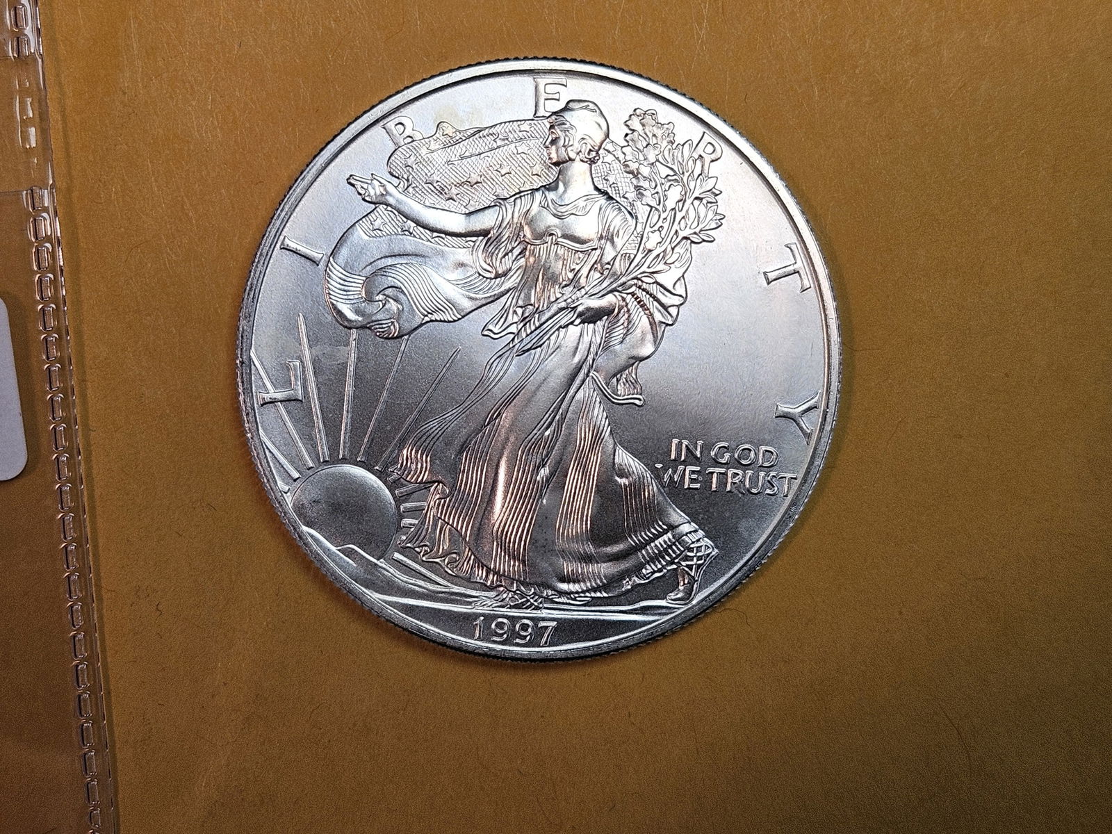 GEM Brilliant Uncirculated 1997 American Silver Eagle (1 of 3)