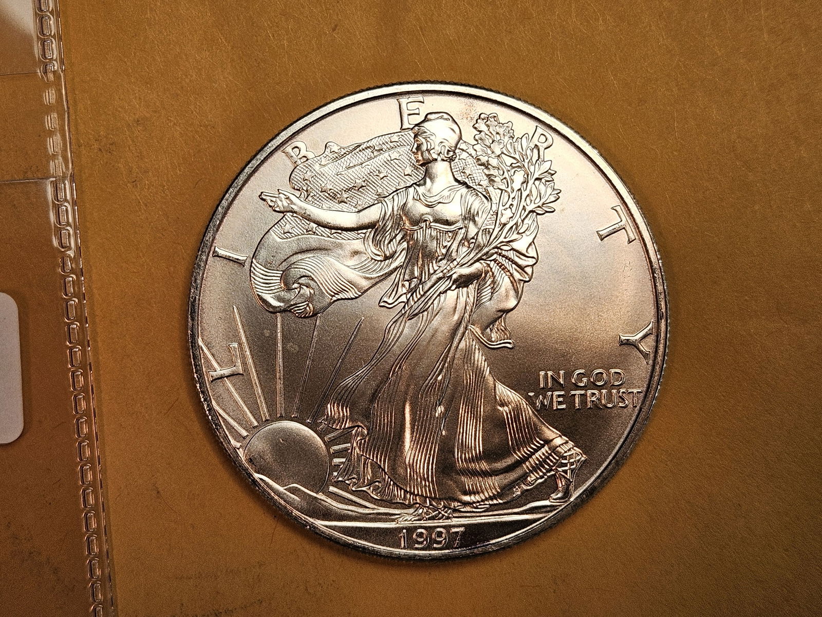 GEM Brilliant Uncirculated 1997 American Silver Eagle (1 of 3)