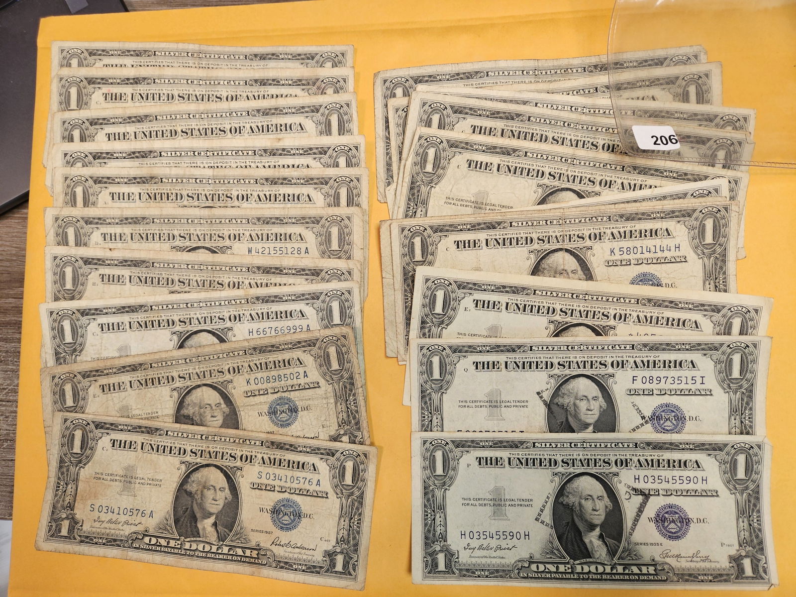 Twenty-three $1 Silver Certificates (1 of 1)