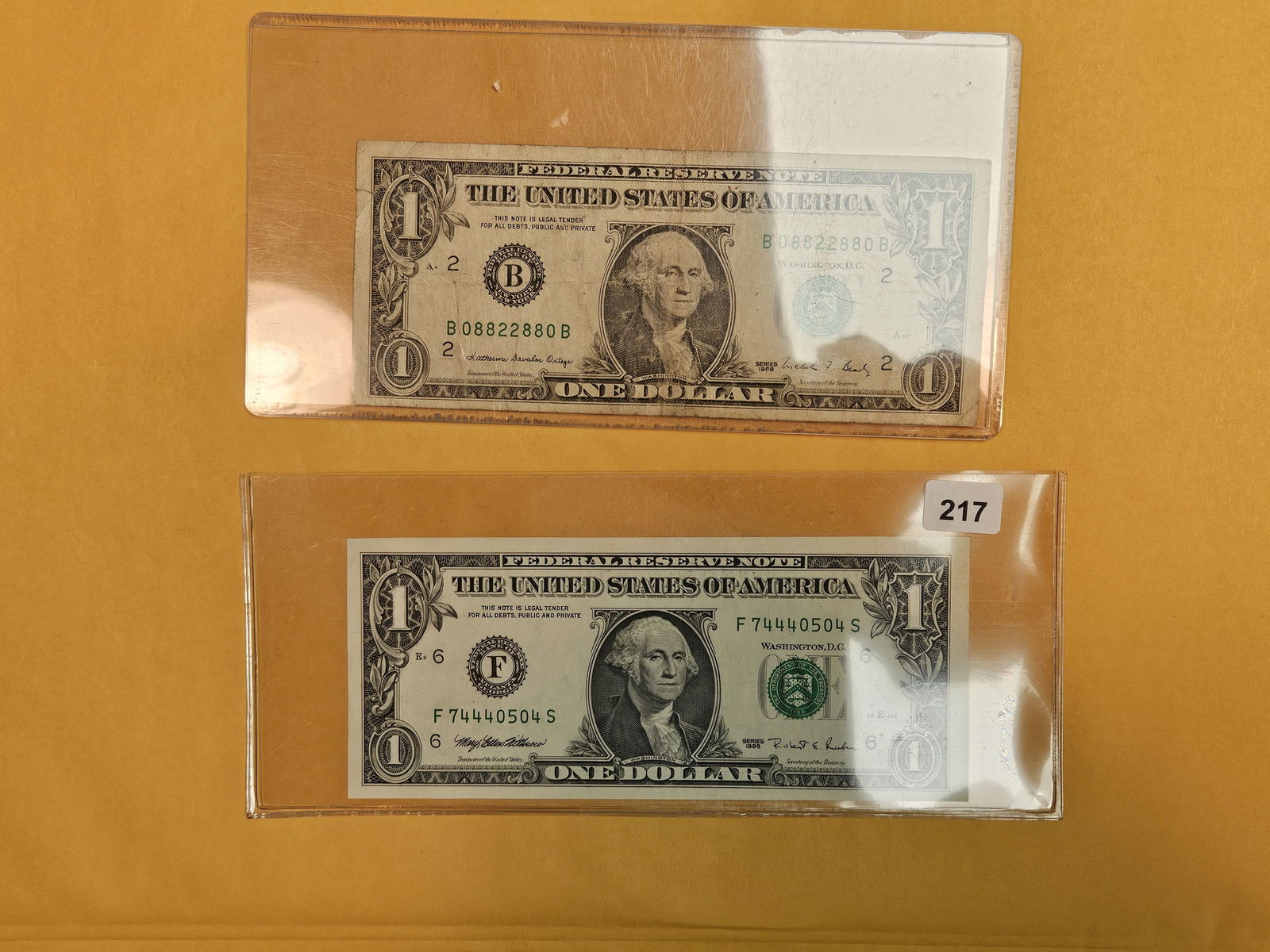 Two US notes with Fun Serial Numbers (1 of 3)