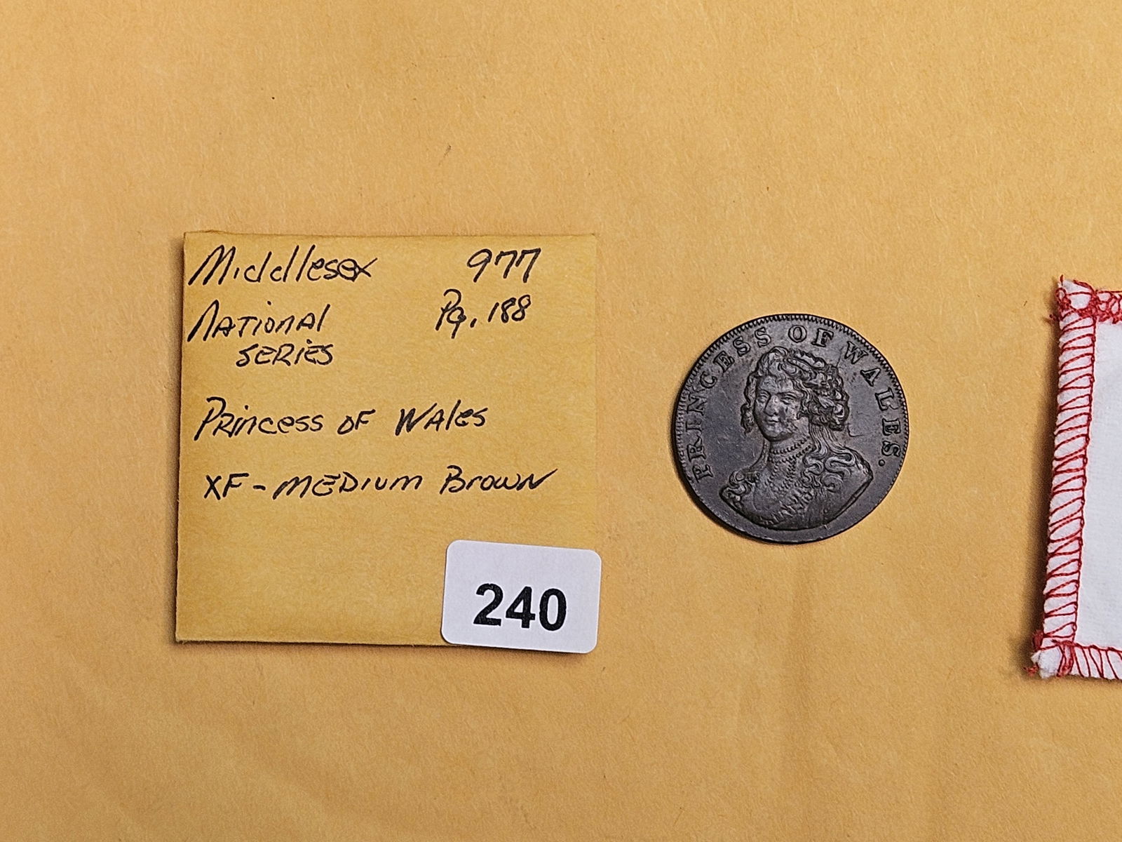 CONDER! Choice About Uncirculated 1795 Copper halfpenny Conder Token - 2