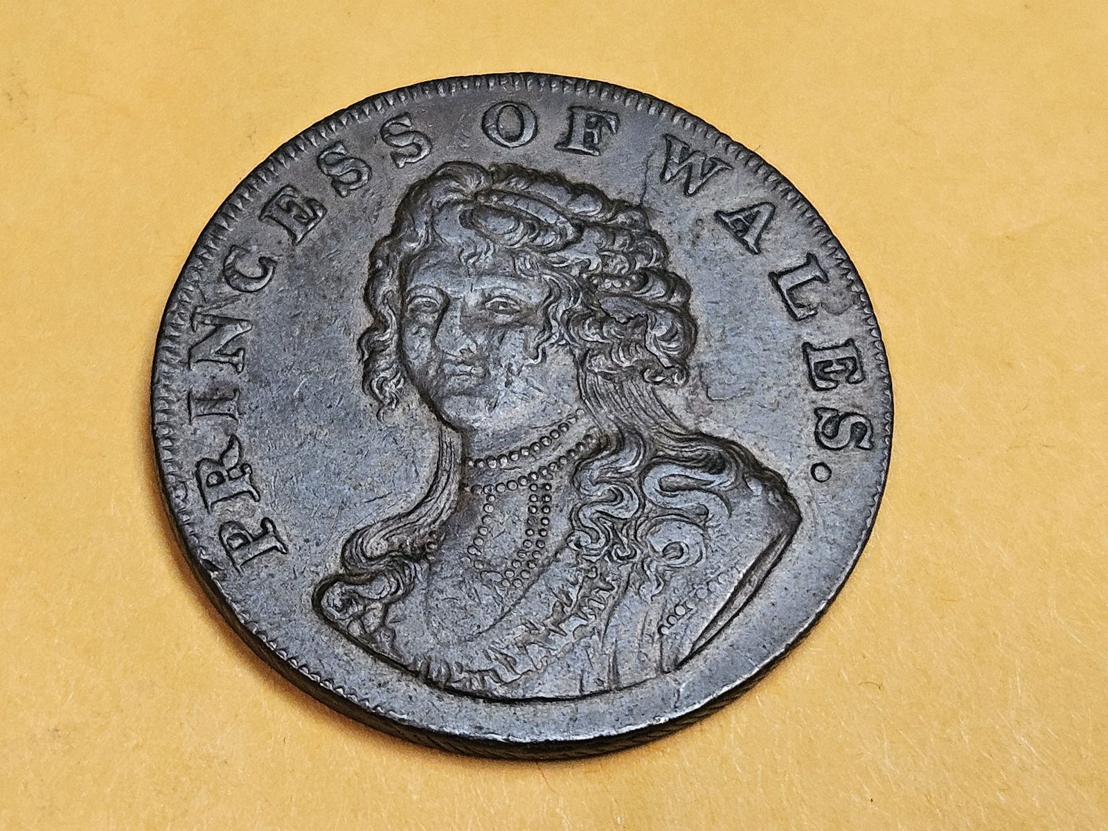 CONDER! Choice About Uncirculated 1795 Copper halfpenny Conder Token - 3