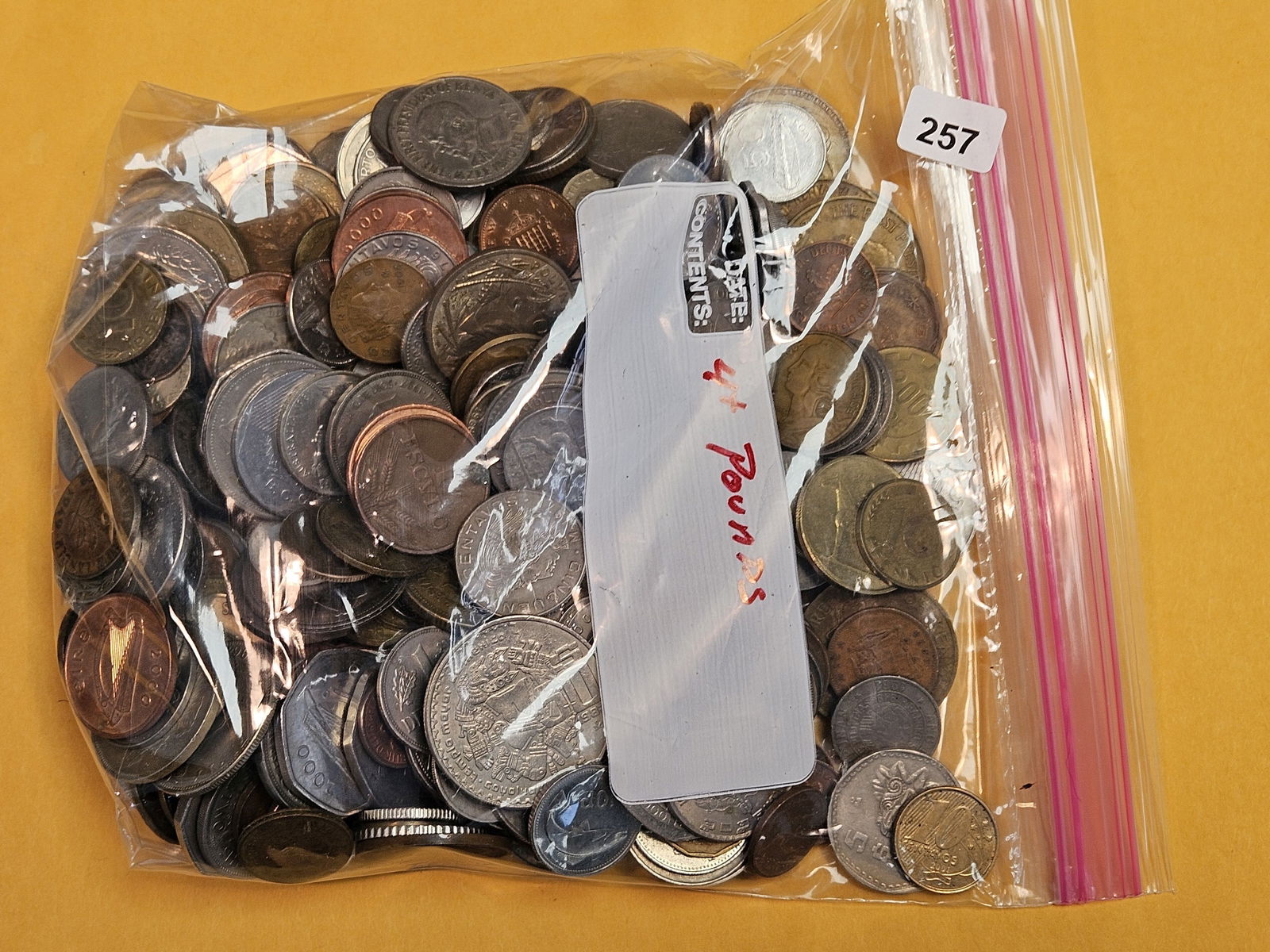 FOUR Pounds of mixed World Coins (1 of 2)