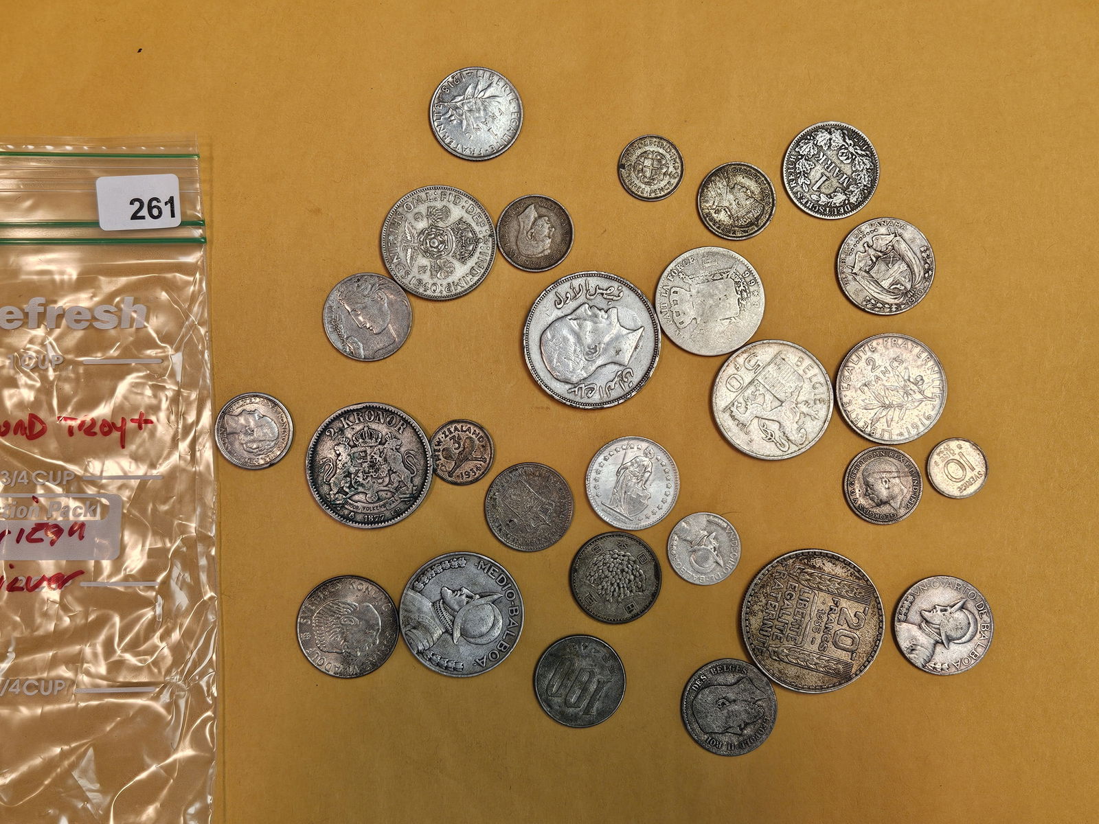 Bag of SILVER, Mixed, World Coins (1 of 2)
