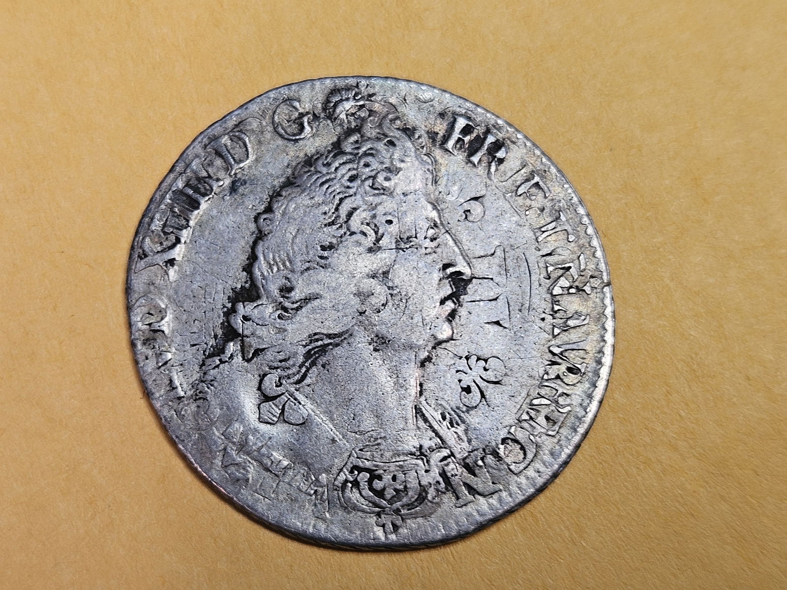 Rare Overstruck silver French coin (1 of 6)