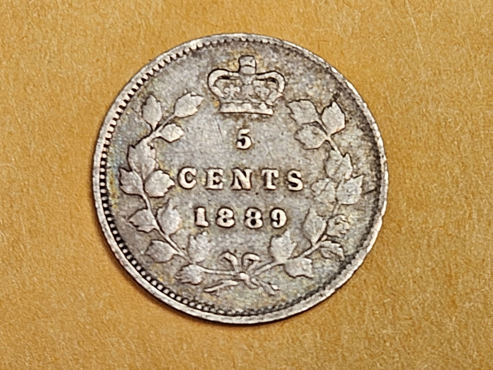 Semi-Key 1889 Canada silver 5 cents (1 of 3)