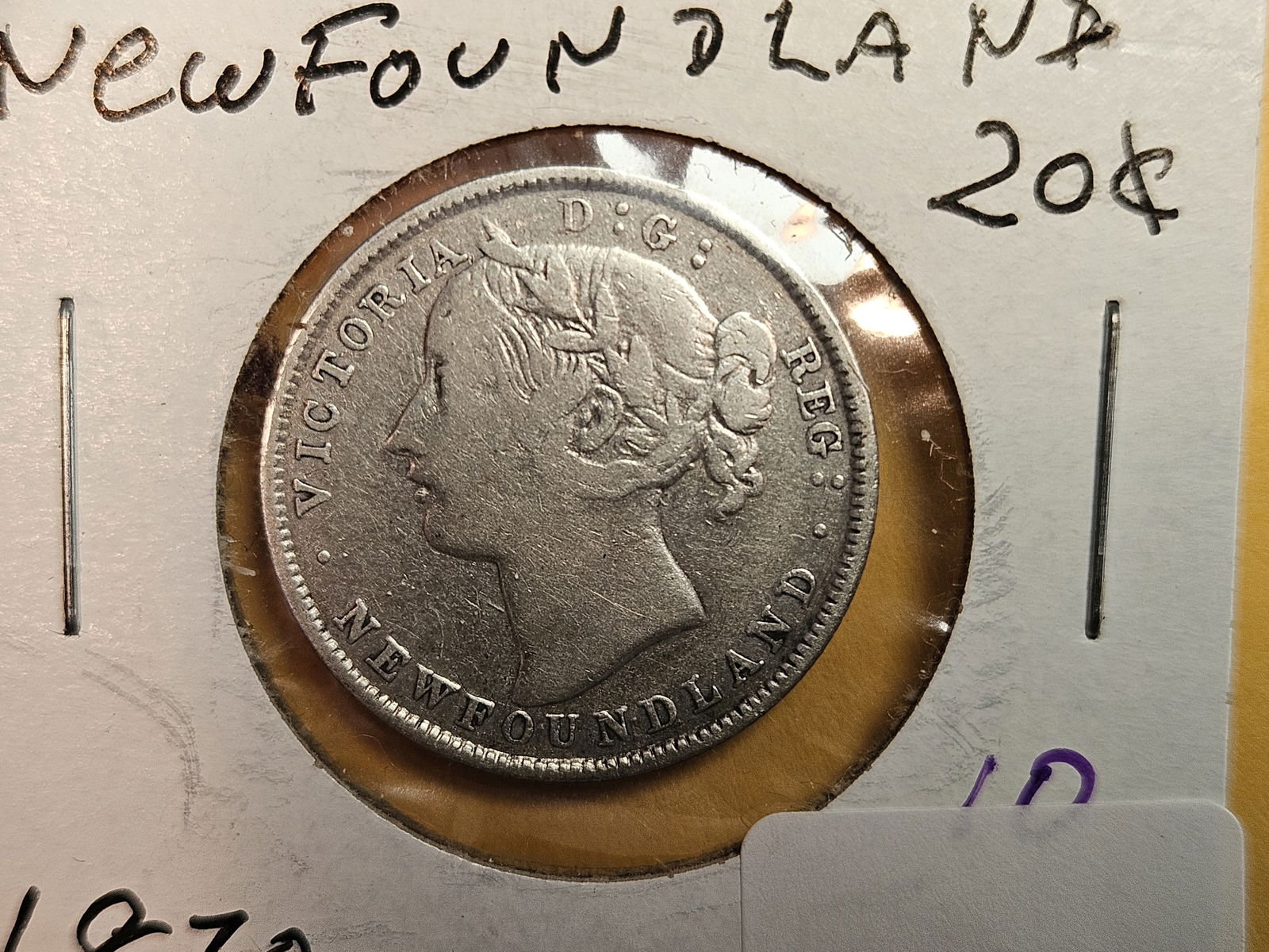 Better date 1870 Newfoundland silver 20 cents (1 of 3)