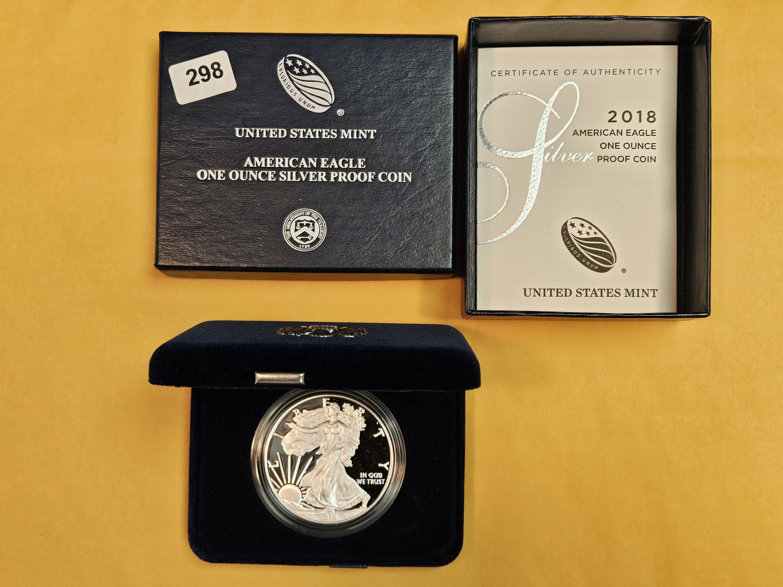 GEM 2018 Proof Deep Cameo American Silver Eagle (1 of 3)