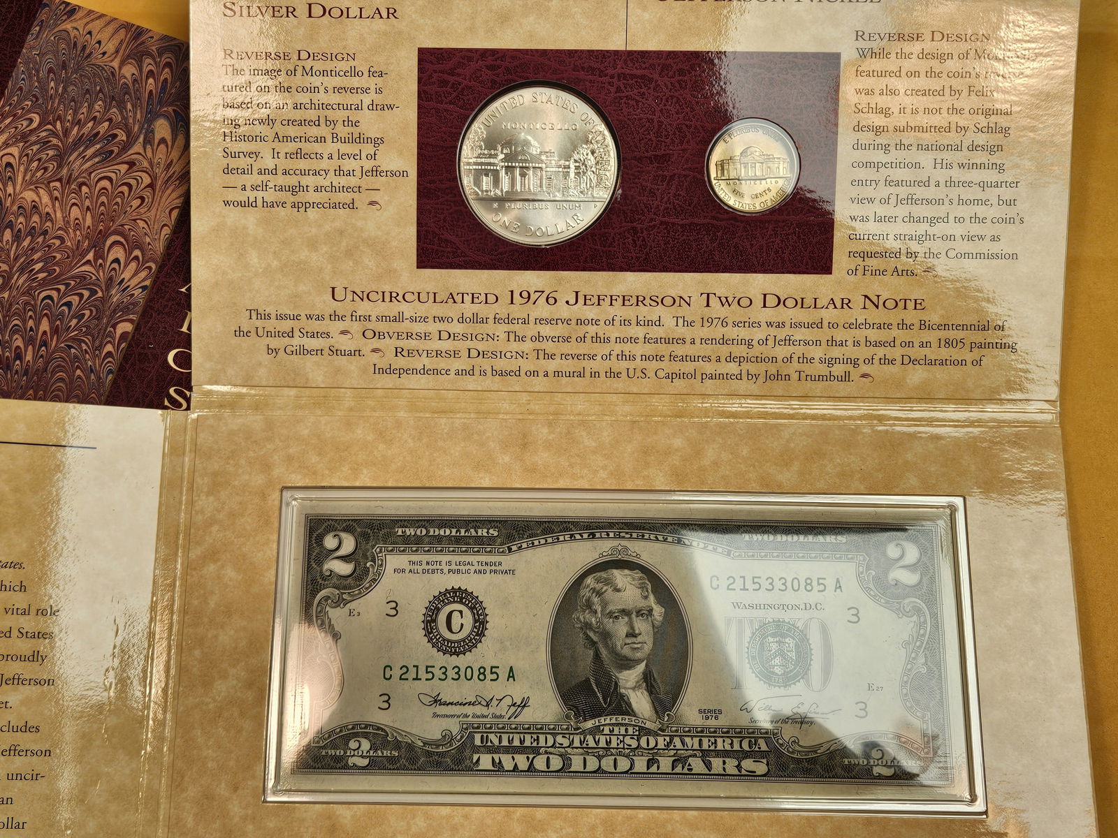 The Thomas Jefferson Coinage and Currency Set - 2