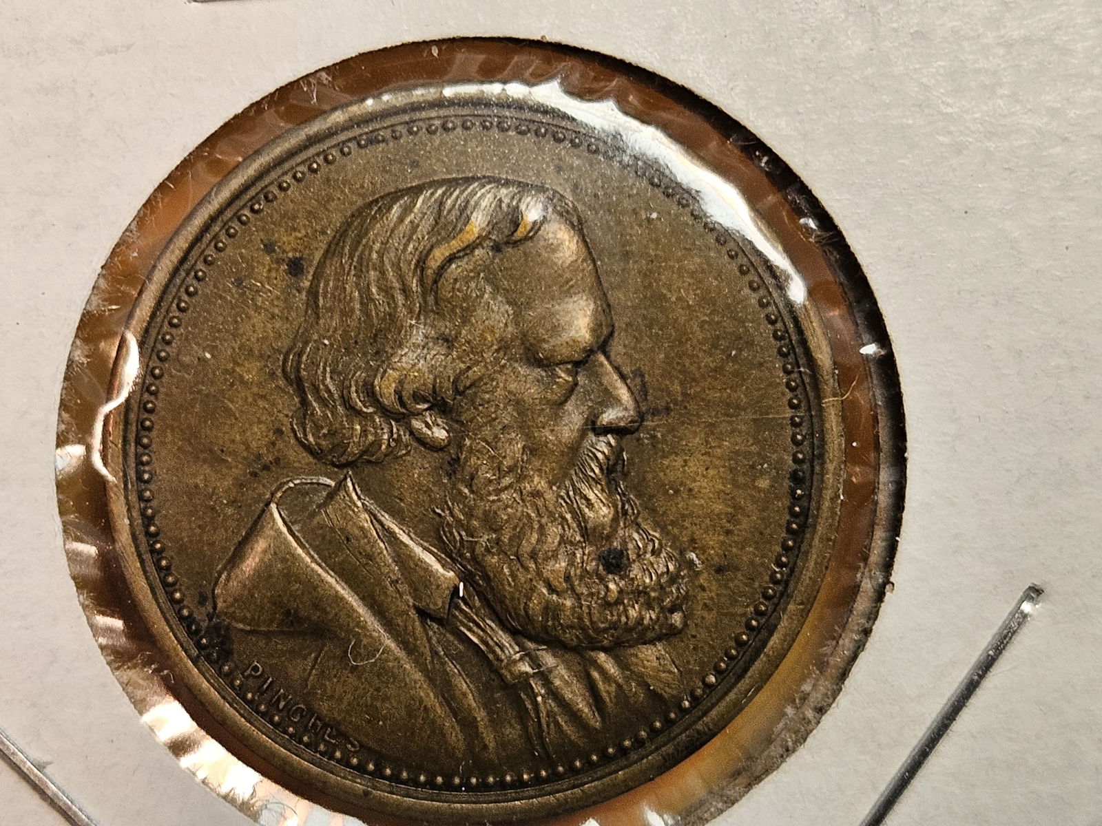 1860 Egyptian Hall Museum Token: Albert Smith 