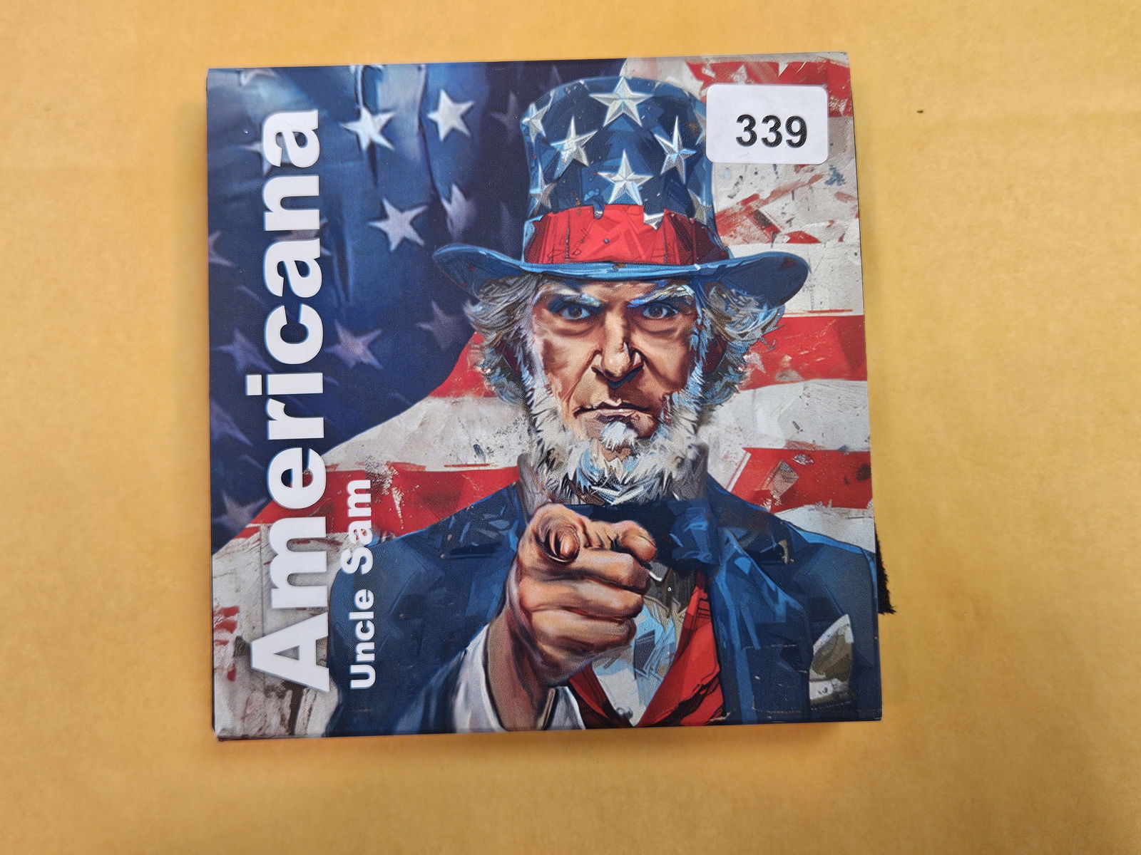 Two Troy ounce .999 fine silver art bar: Colorized. Americana. In packaging with COA 