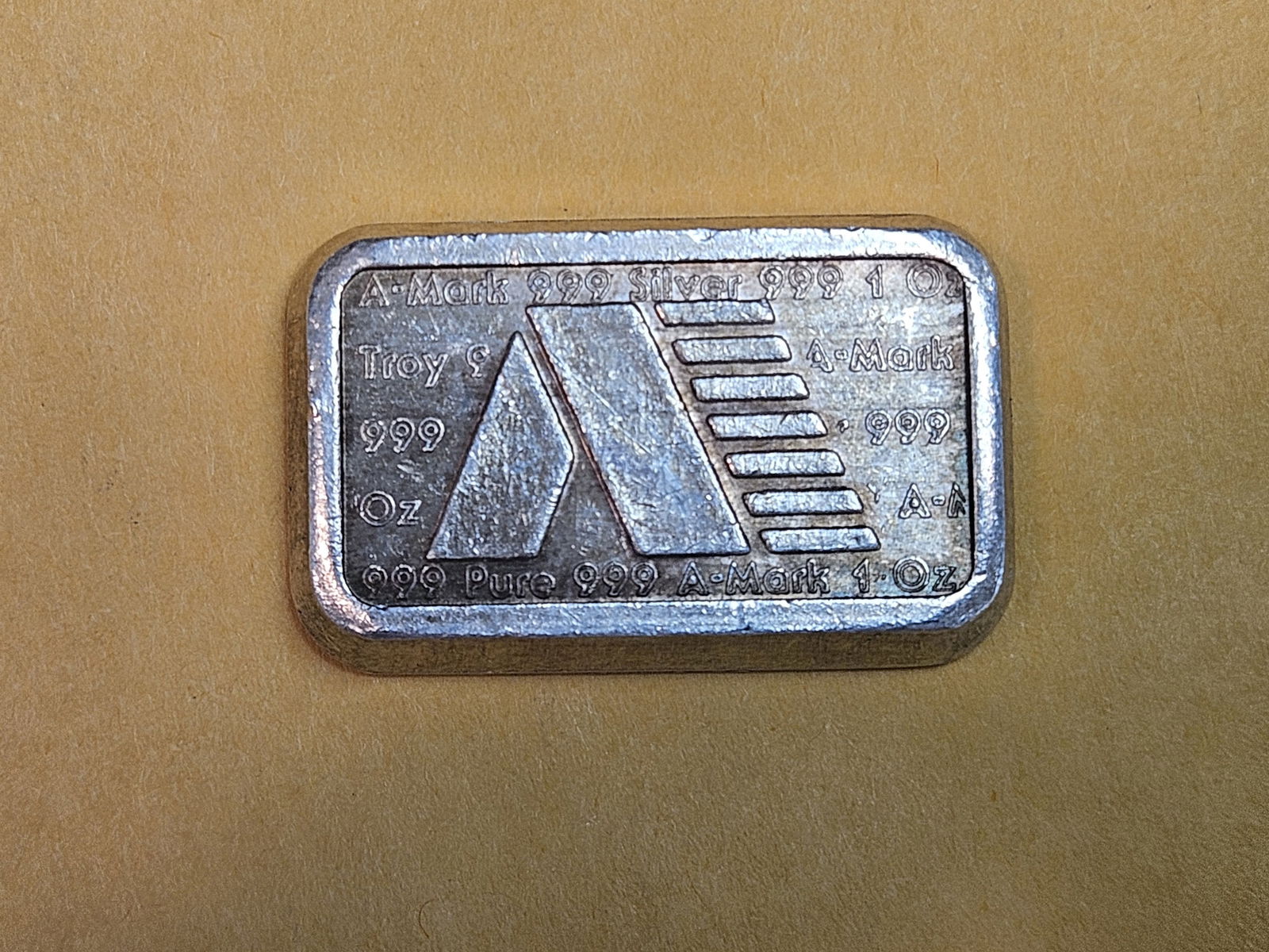 One troy ounce .999 fine silver bar (1 of 2)