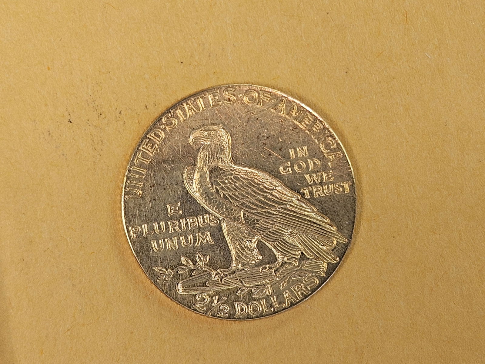 GOLD! Brilliant About Uncirculated 1909 Gold Indian Head $2.5 Dollars - 4