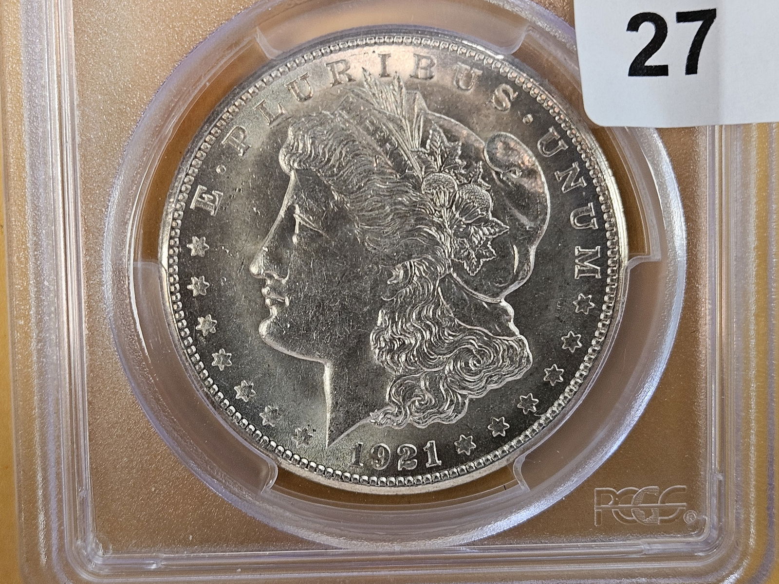PCGS 1921-S Morgan Dollar in Mint State 63 (1 of 5)
