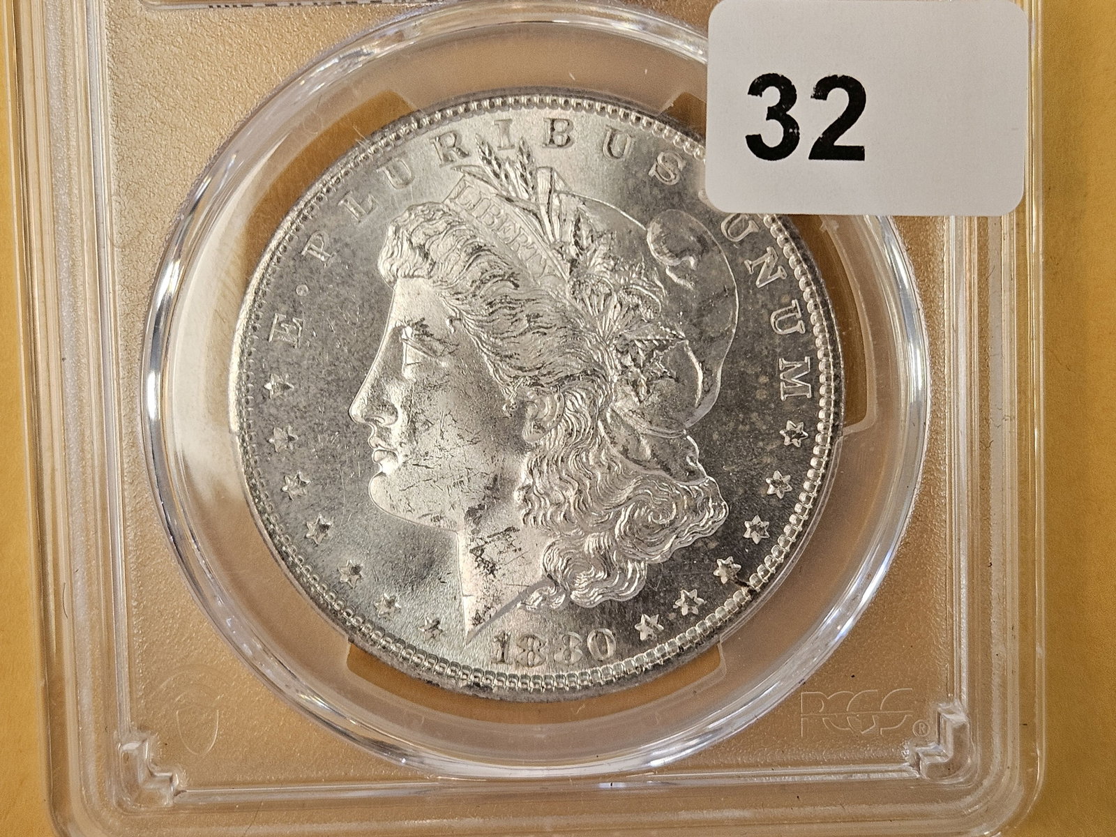 PCGS 1880-S Morgan Dollar in Mint State 63 (1 of 5)