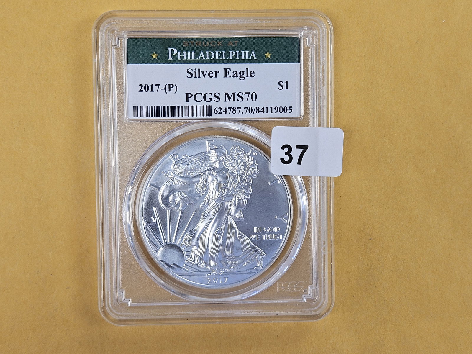PERFECT! PCGS 2017-(P) American Silver Eagle in Mint State 70 - 2