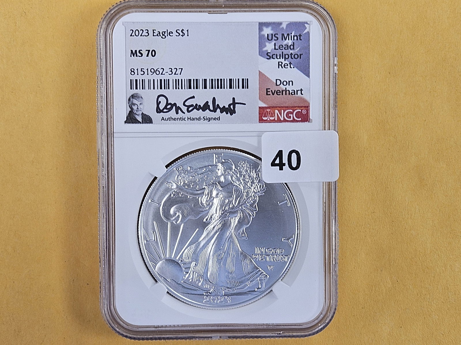 PERFECT! NGC 2023 American Silver Eagle in Mint State 70 - 2
