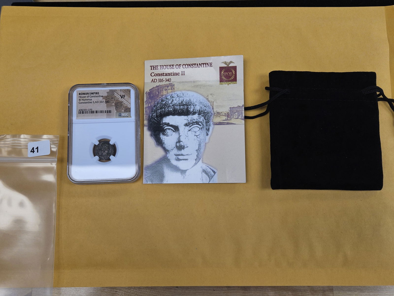 ANCIENT! NGC Constantine II in Very Fine: AD 337 - 340. Roman Empire