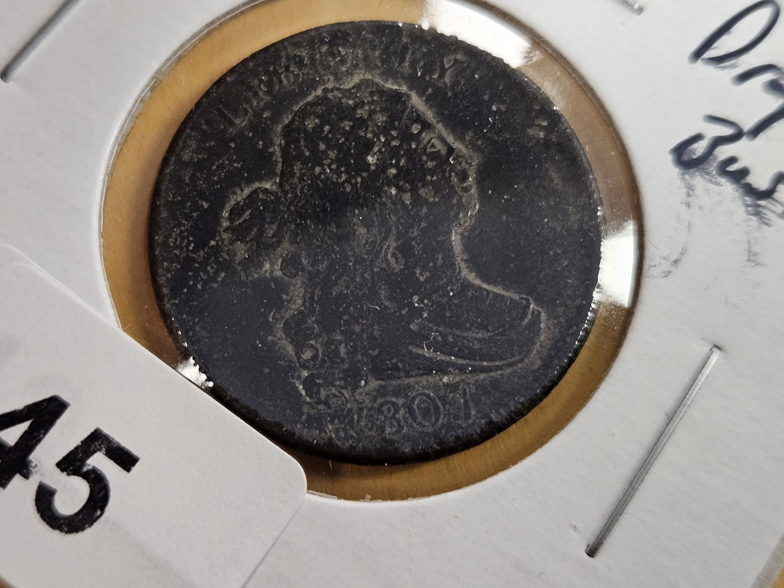 1807 Draped Bust half cent in Very Fine - details - 3