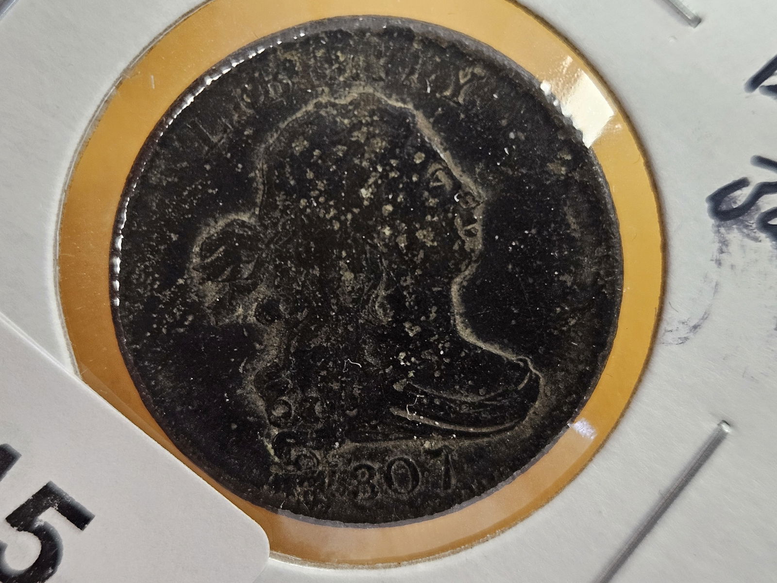 1807 Draped Bust half cent in Very Fine - details - 4