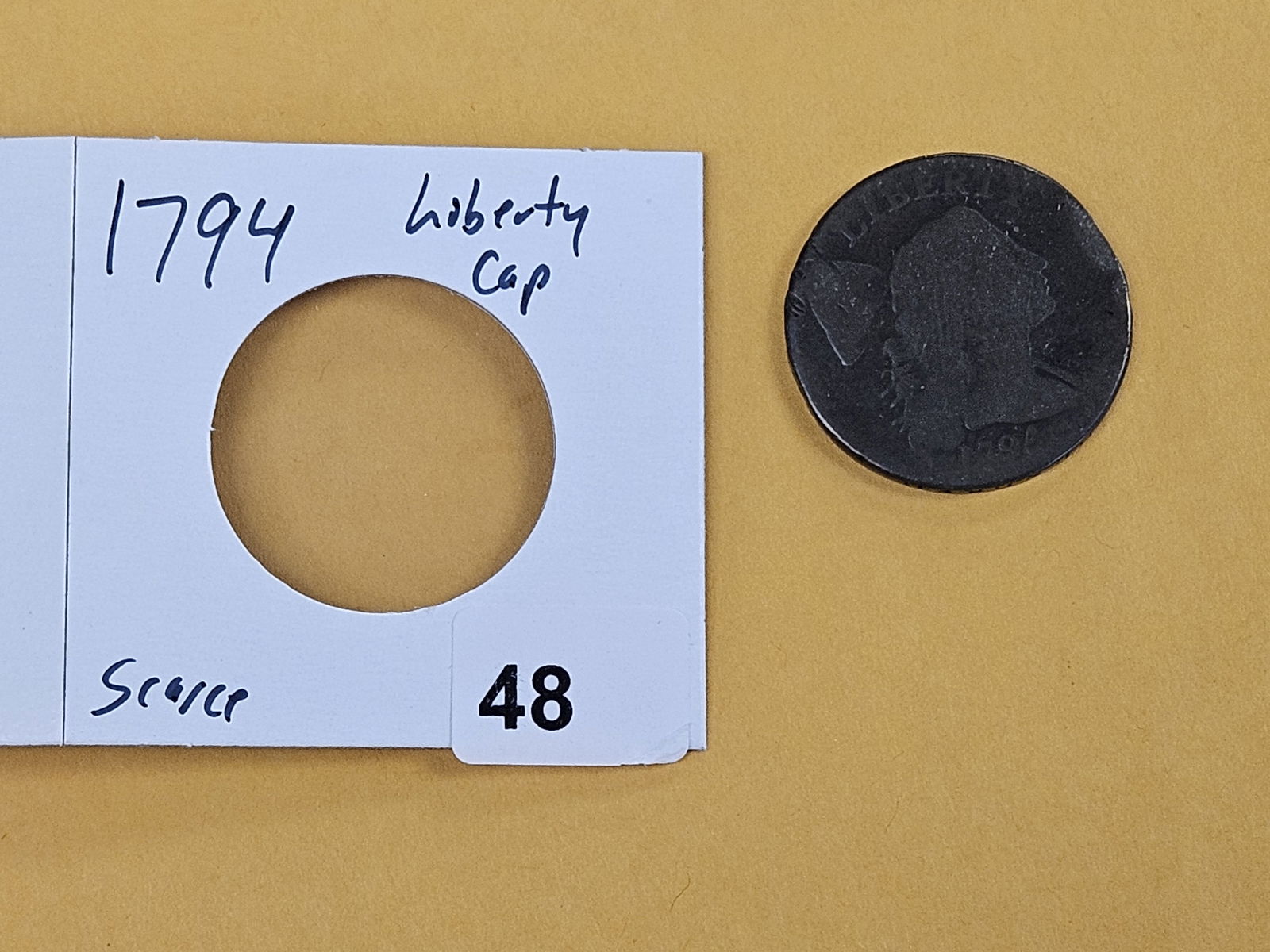 ** Scarce ** 1794 Liberty Cap Large Cent - 6