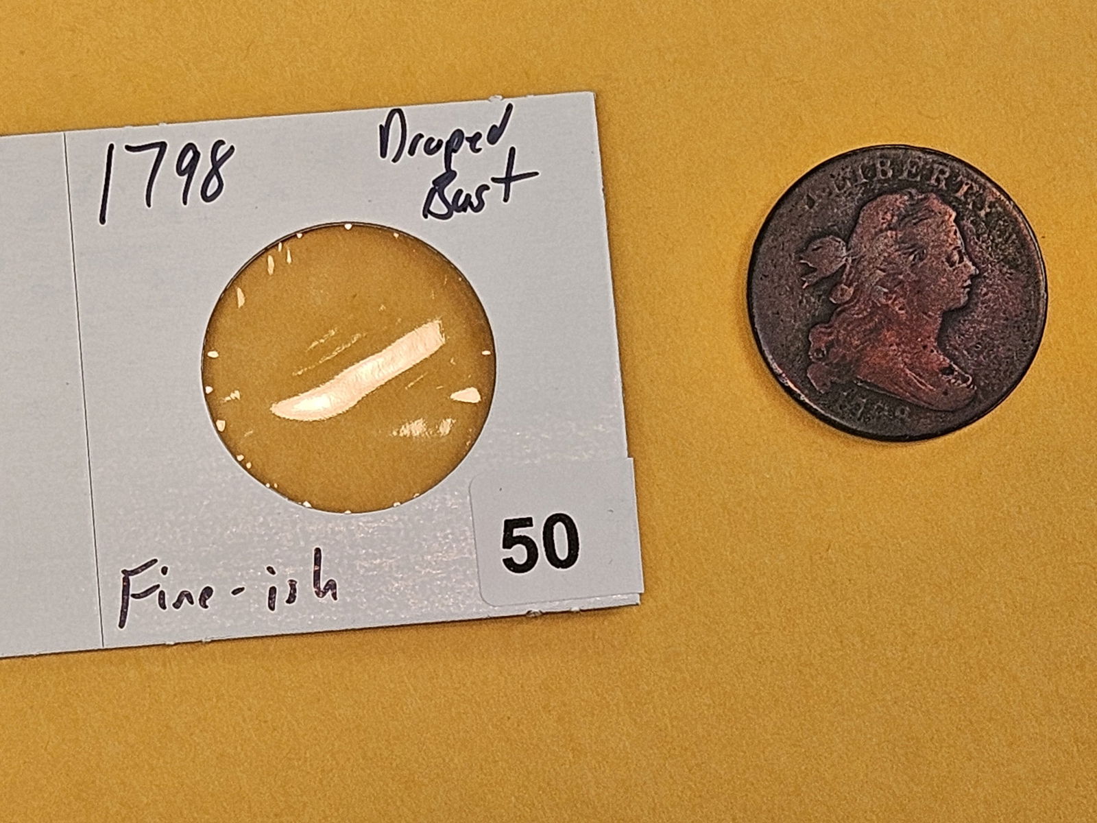 1798 Draped Bust Large Cent - 2