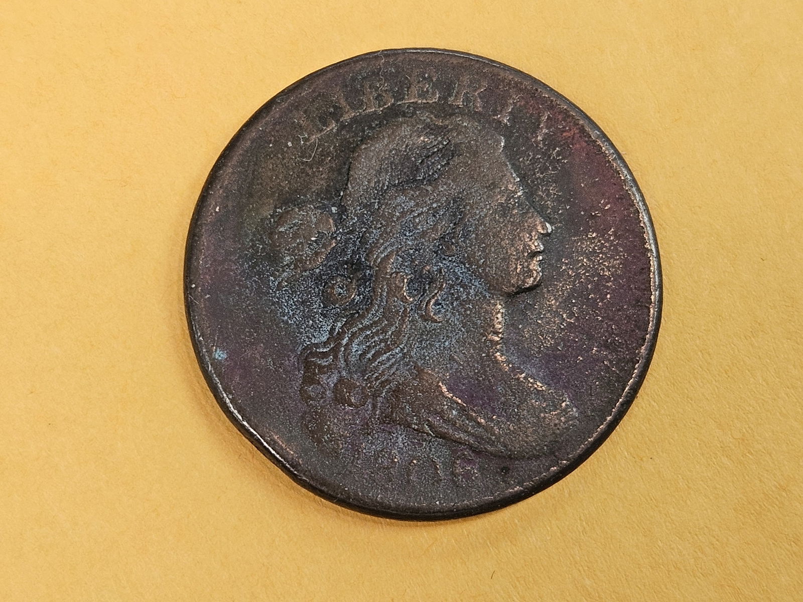 1806 Draped Bust Large Cent in Very Fine - details (1 of 6)