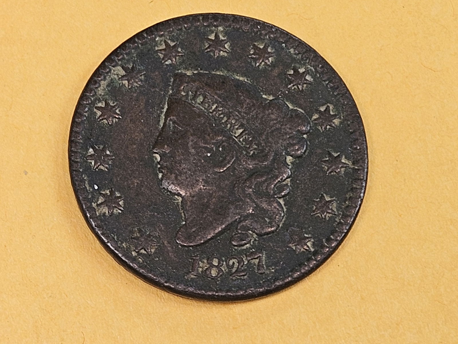 1827 Coronet Head Large Cent (1 of 5)