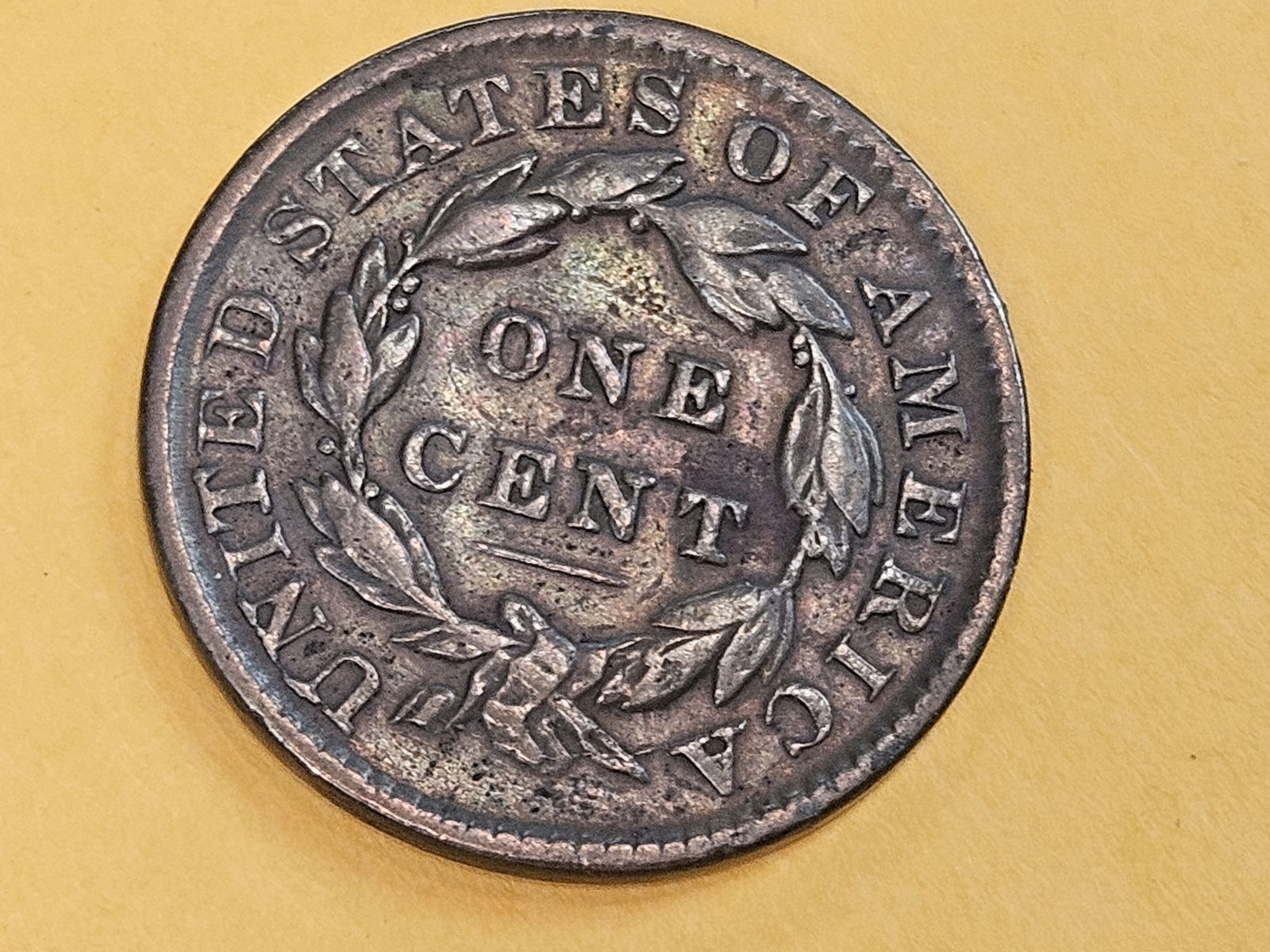 1833 Coronet head Large cent in Fine plus - 4