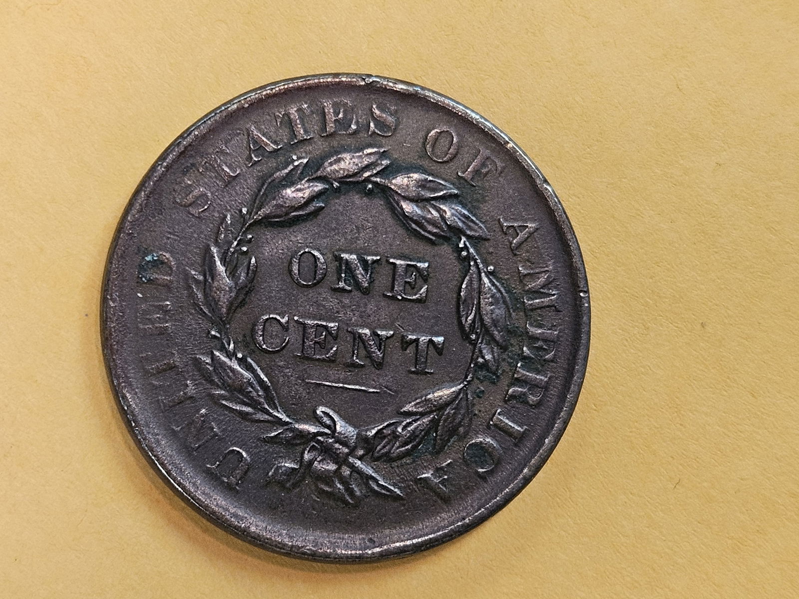 1837 Plain Cord Coronet Head Large Cent in Very Fine - 5