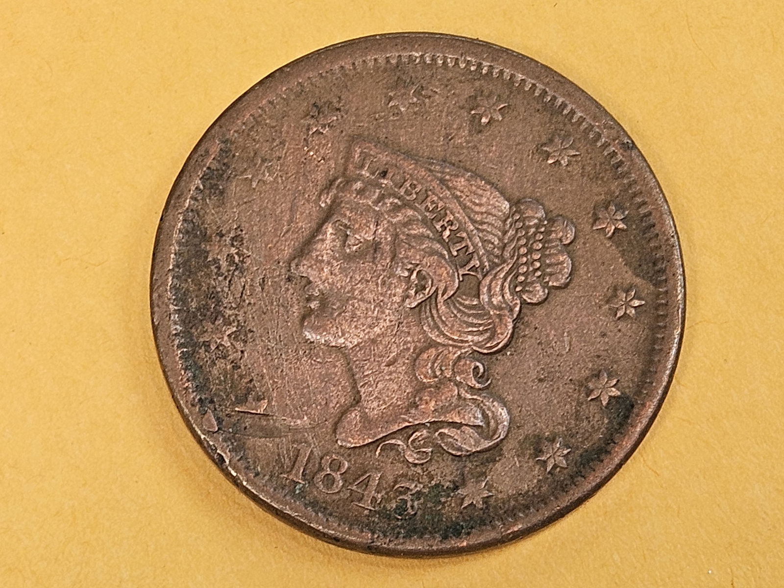 Better Date 1848 Petite Head Large cent in Extra Fine - details: Better Large Letters variety 