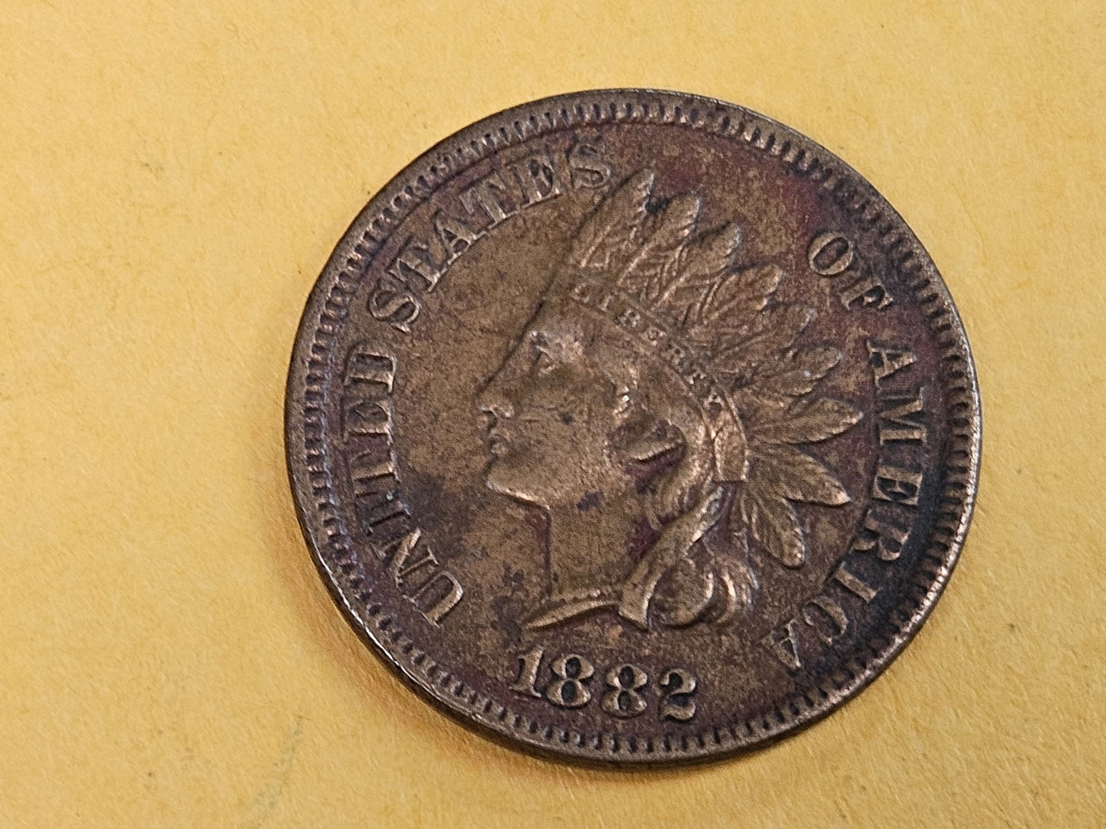 1882 Indian cent in Extra Fine (1 of 5)