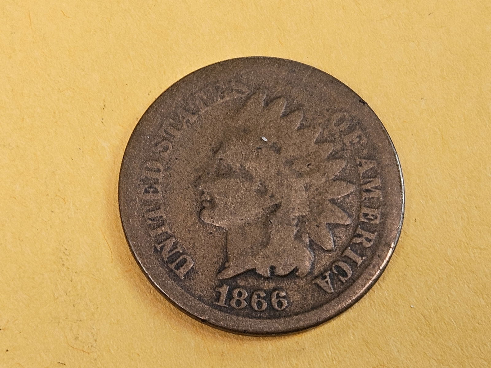 * Semi-key 1866 Indian Cent (1 of 4)