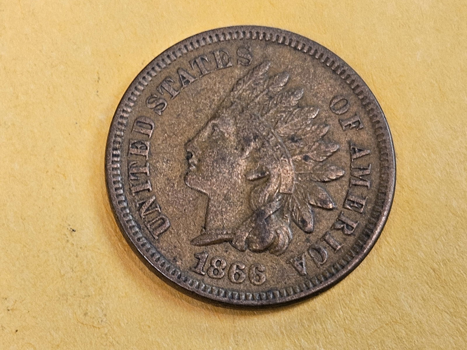 * Semi-key 1866 Indian Cent (1 of 5)