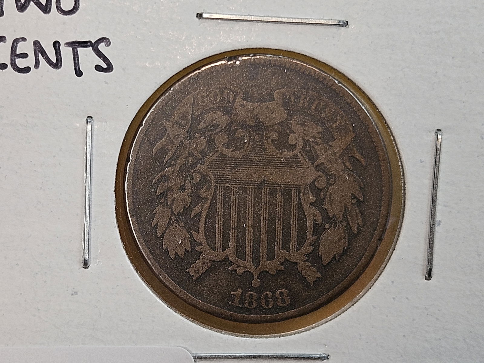 1868 Two Cent piece (1 of 3)