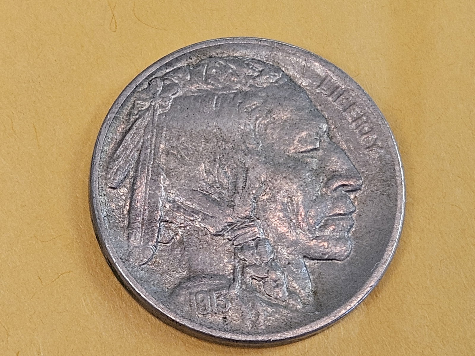 * Semi-key 1913-S Type 1 Buffalo Nickel: In About Uncirculated - 58 