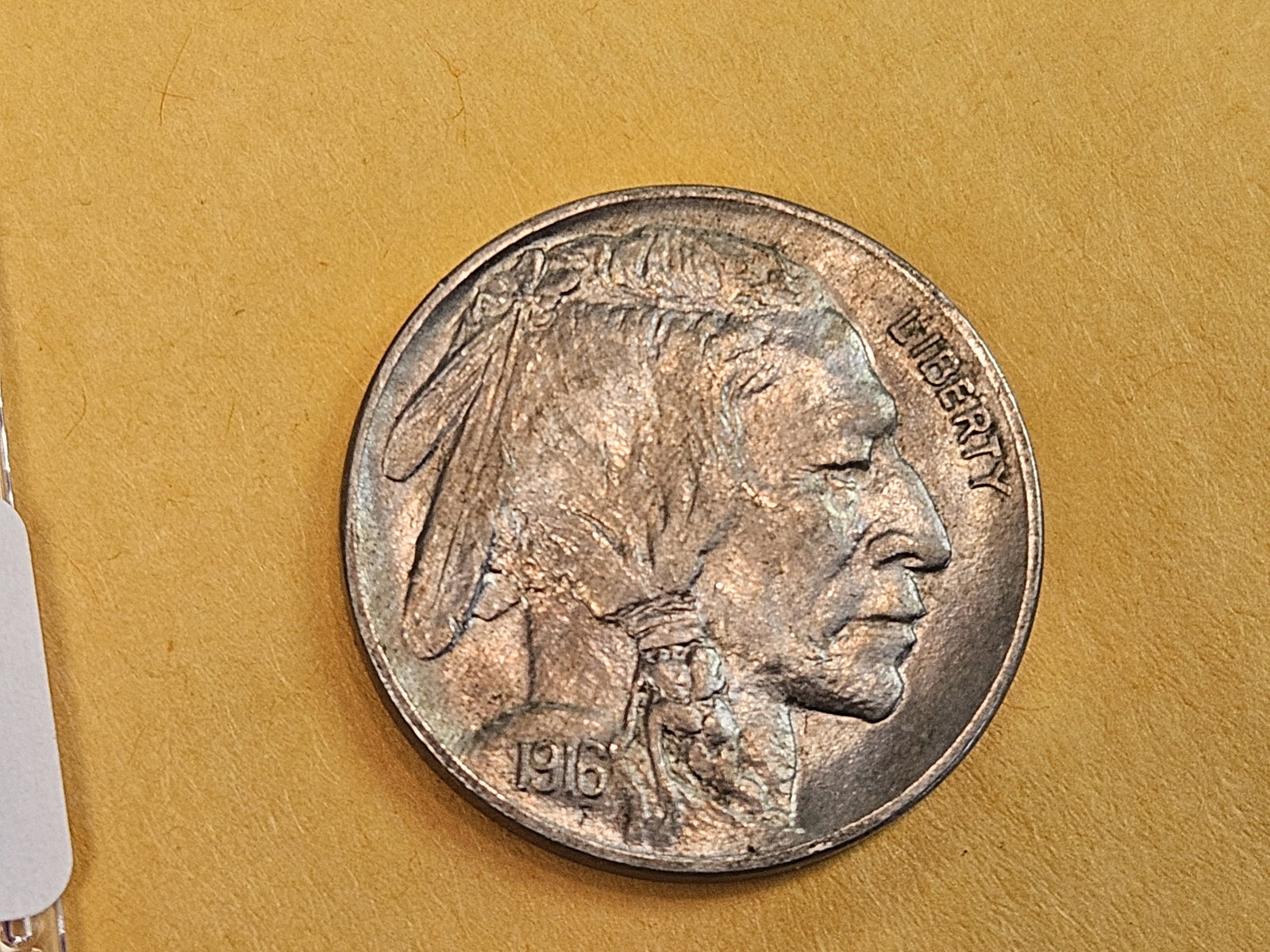 Very Choice Brilliant Uncirculated 1916 Buffalo nickel: Good luster 