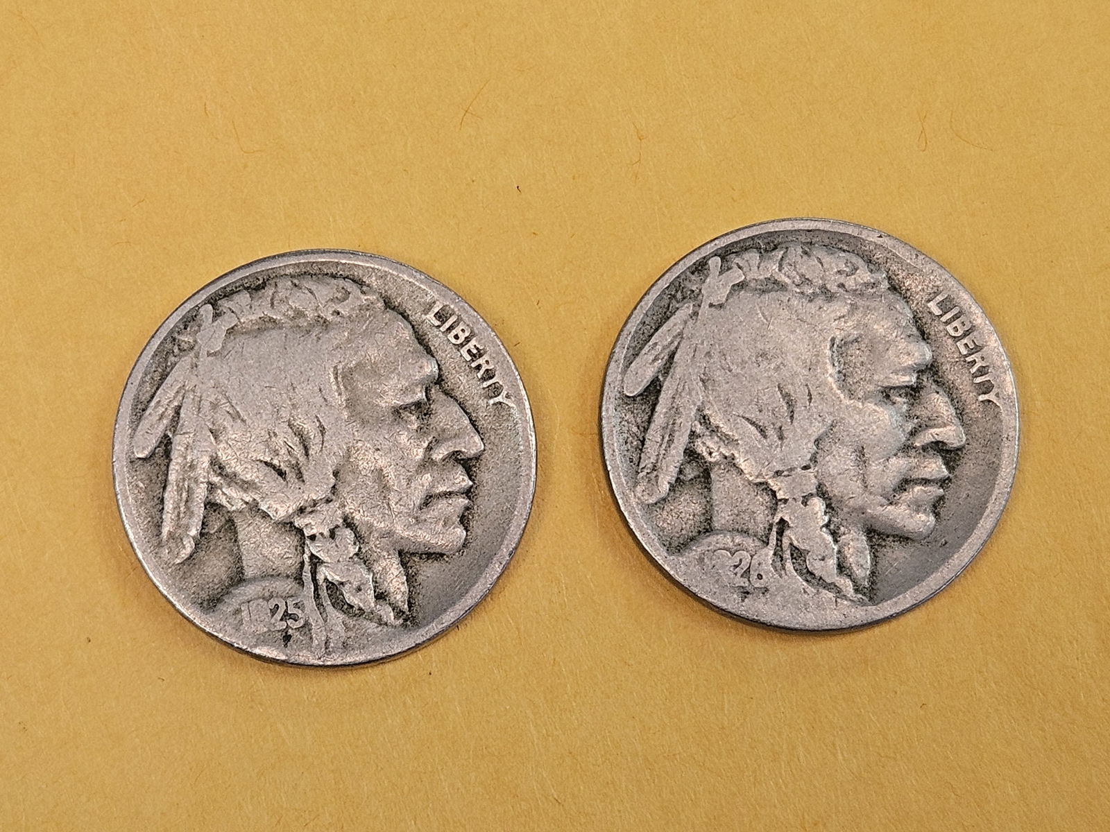 1925-S and 1926-S Buffalo Nickels (1 of 4)