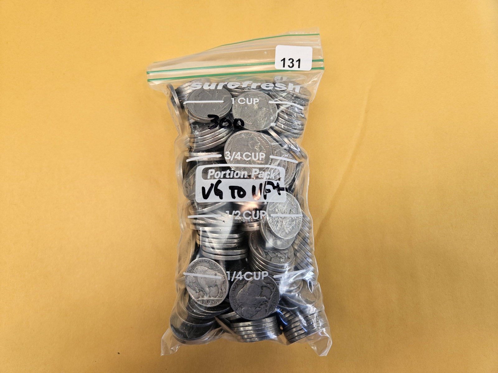 THREE HUNDRED Buffalo Nickels: All in Very Good to Very Fine plus 
