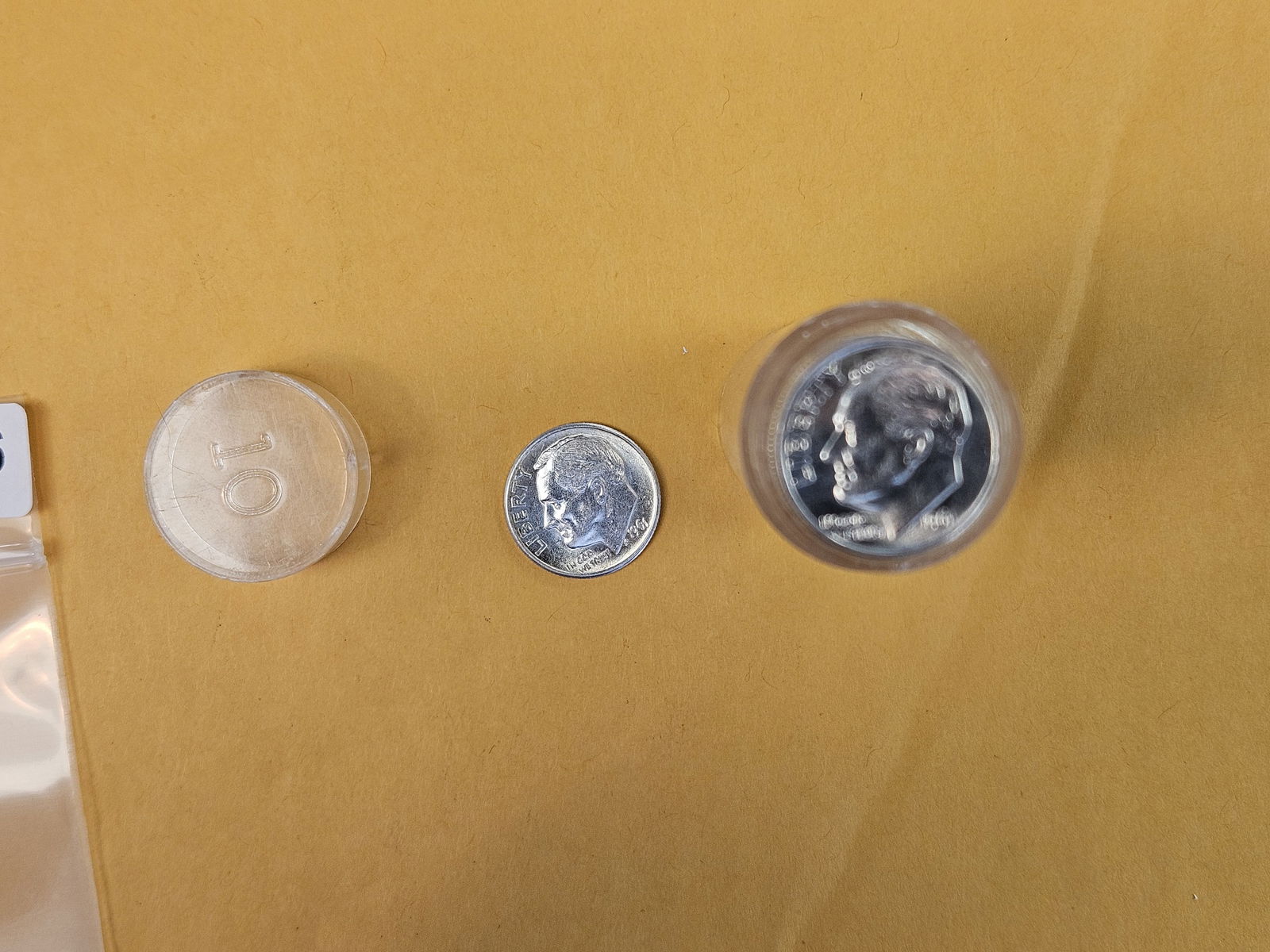 GEM Brilliant Uncirculated roll of 1961 Silver Roosevelt Dimes - 2