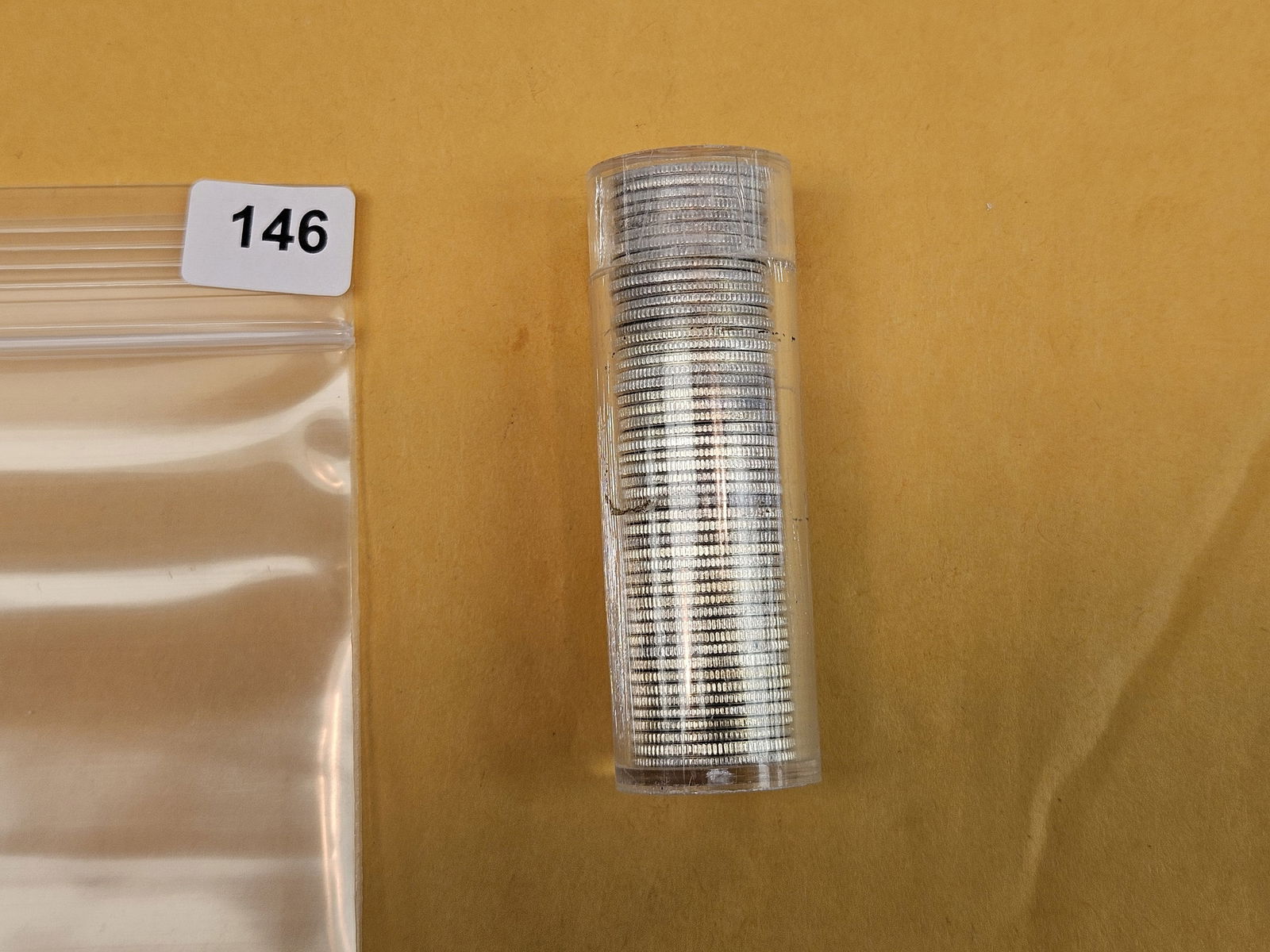 GEM Brilliant Uncirculated roll of 1961 Silver Roosevelt Dimes - 3