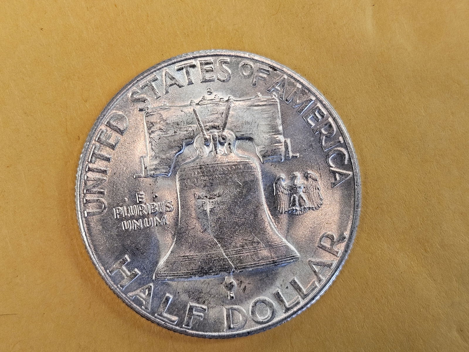 Very Choice Brilliant Uncirculated plus 1951-S Franklin silver Half Dollar - 5