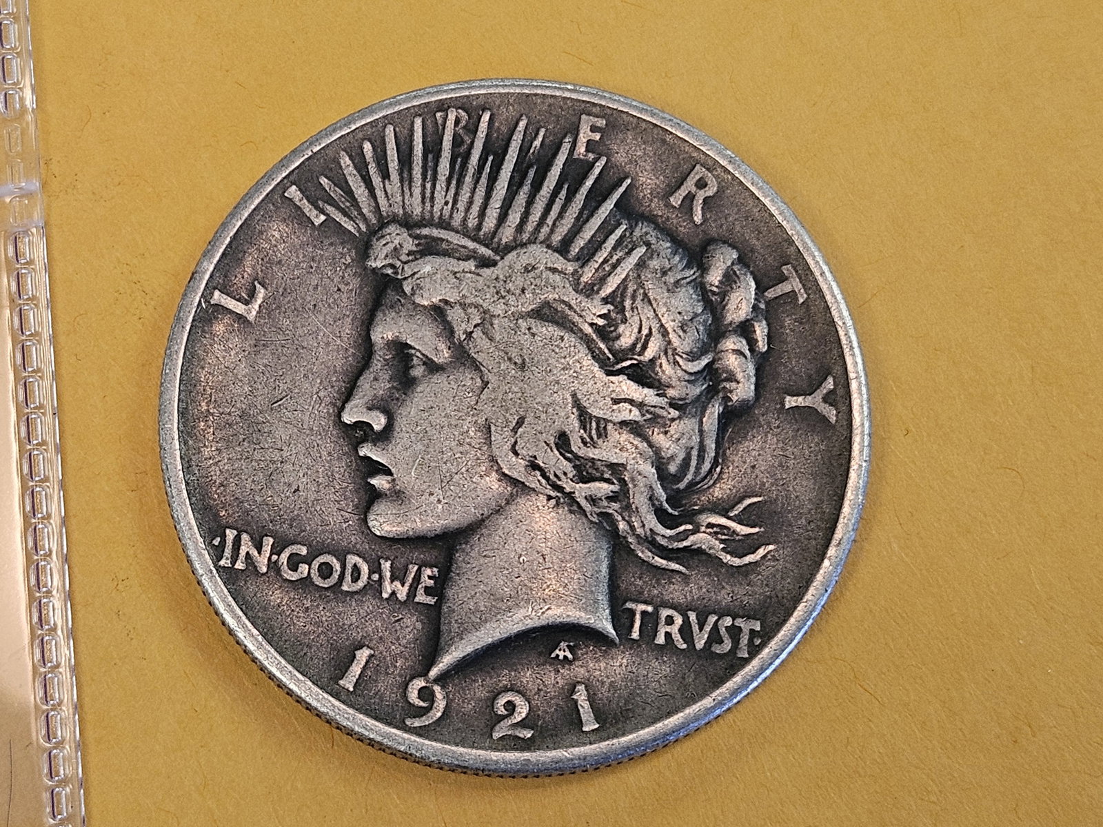 ** KEY DATE ** 1921 Peace silver dollar in Very Fine (1 of 3)