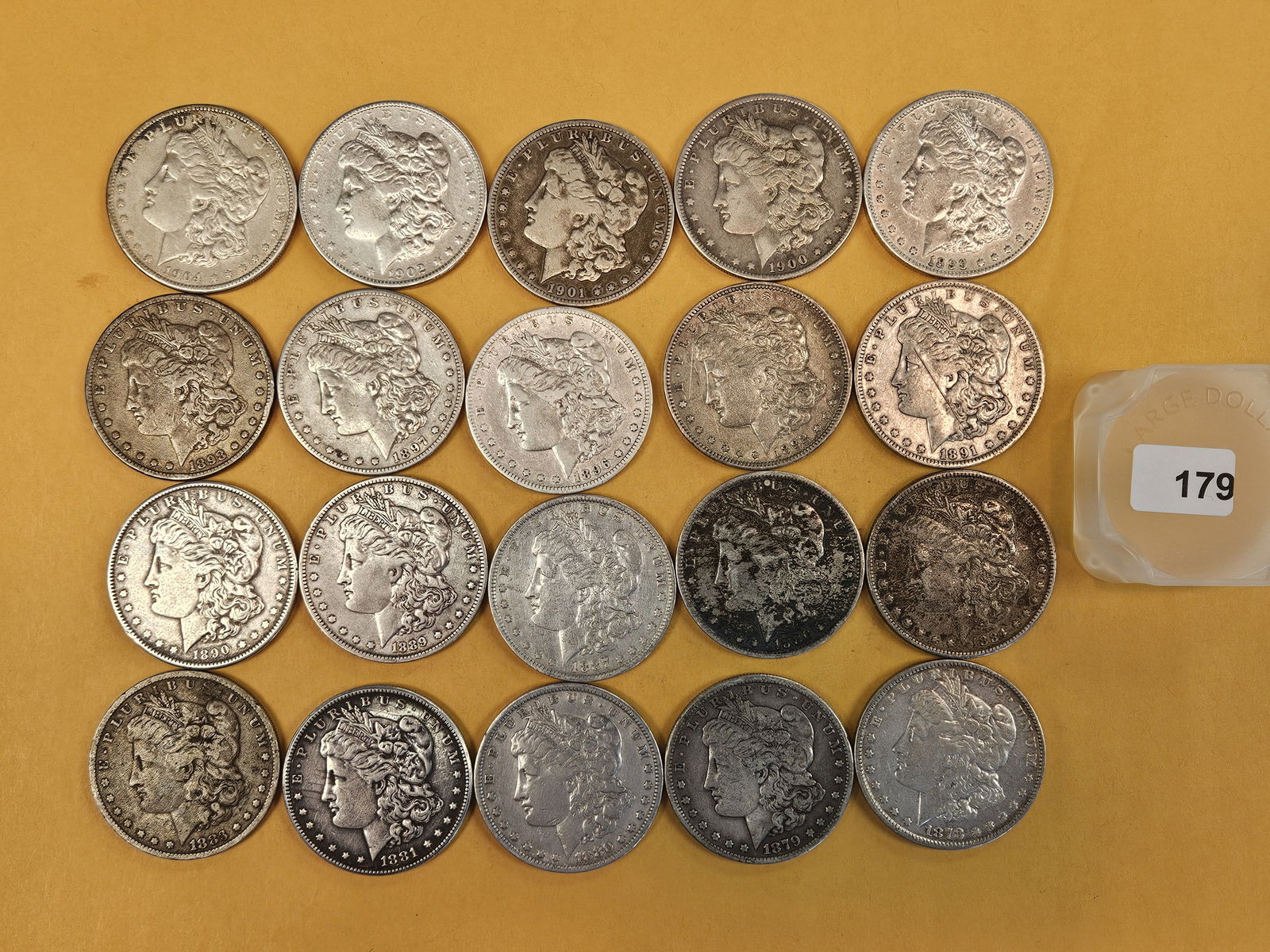 ** FULL ROLL ** Twenty Morgan Silver Dollars (1 of 6)