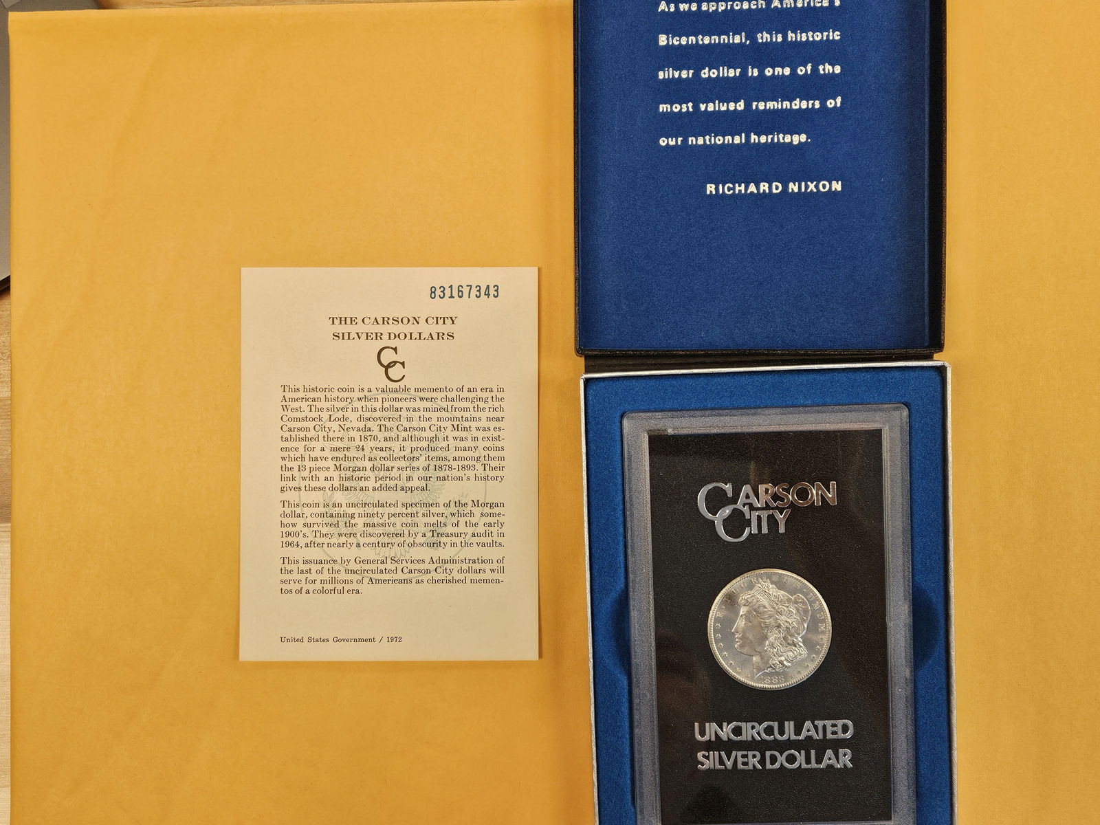 ** KEY DATE ** GSA 1883-CC Morgan Dollar in Very Choice Brilliant uncirculated plus - 2